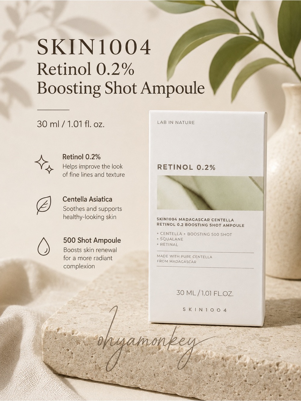 Skin1004 Retinol 0.2% Boosting Shot Ampoule $24 - A Firming Elasticity Ampoule